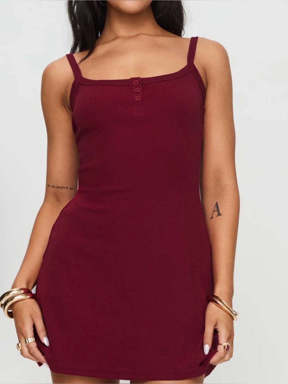Princess Polly Baseline Rib Mini Dress